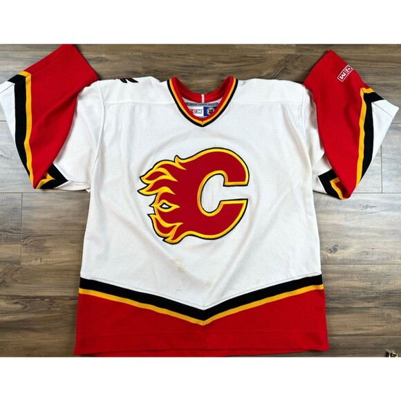 Vintage Calgary Flames CCM Hockey Jersey Adult XL 2000s Home